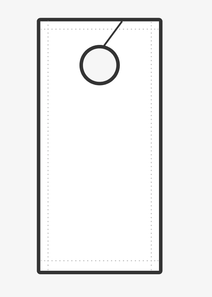 4.25 x 11in door hangers