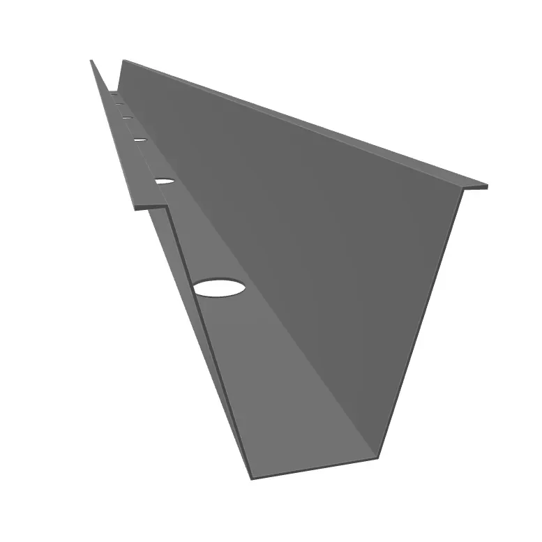 3" deep aluminum hat track